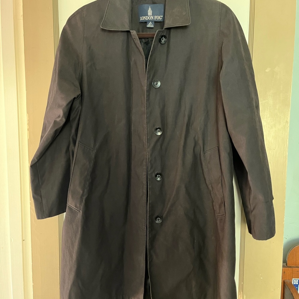 London Fog Black SP Rain coat
